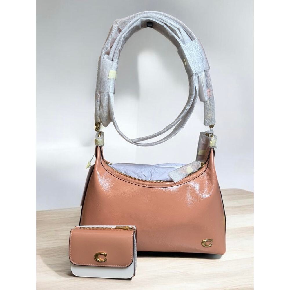 NWT Coach Glazed Juliet 25 Shoulder Bag & Leather Essential Card Holder - Picture 3 of 12
